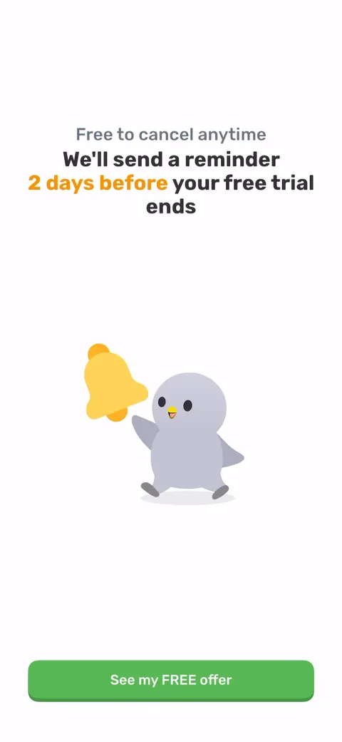 Finch onboarding screen 79