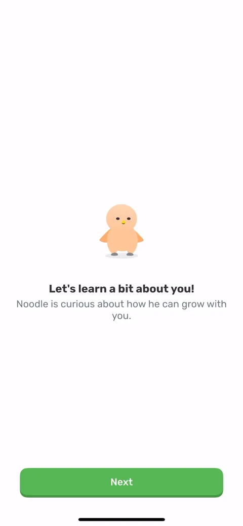 Finch onboarding screen 10