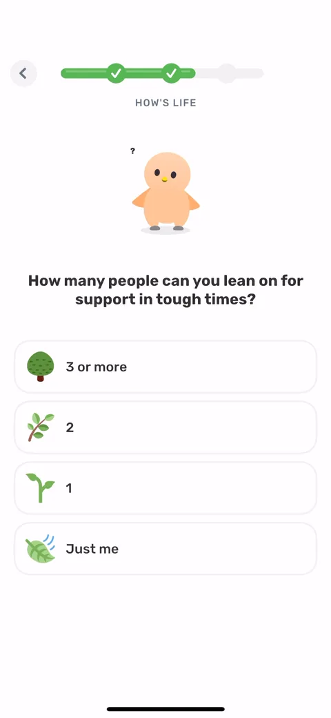 Finch onboarding screen 25