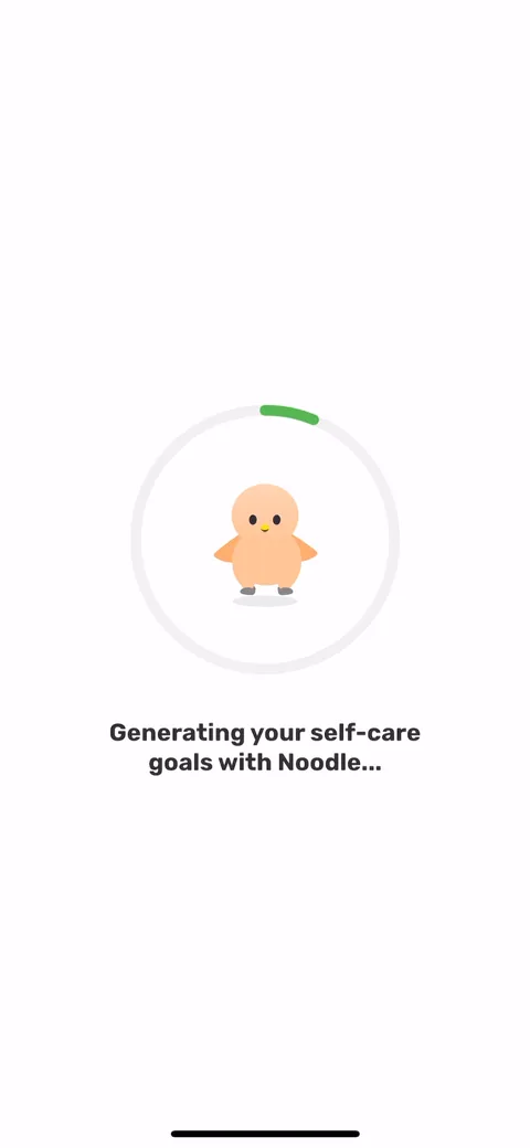 Finch onboarding screen 49: Loading screen