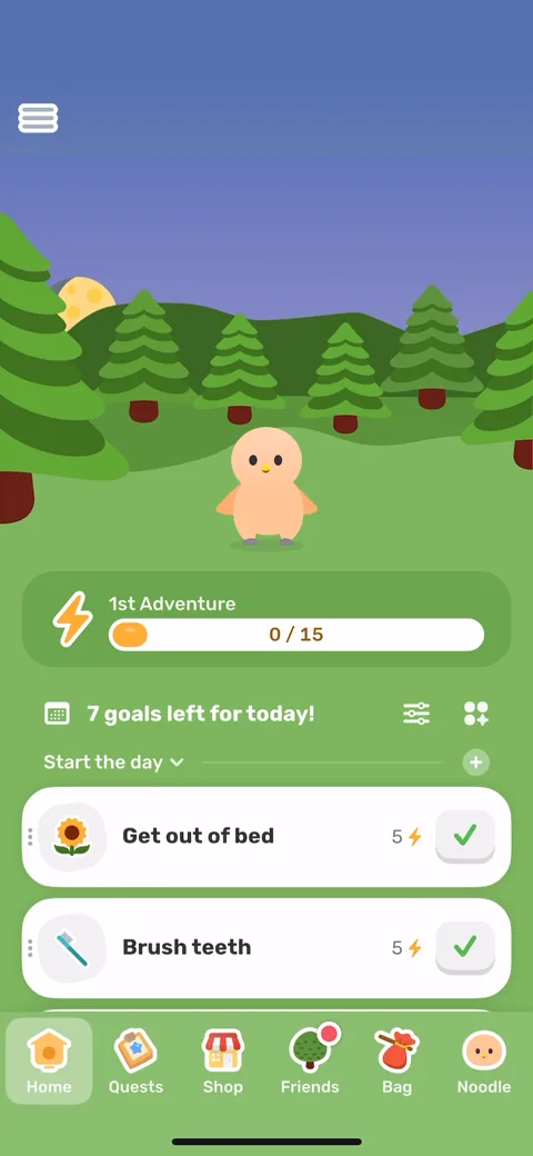 Finch onboarding screen 65