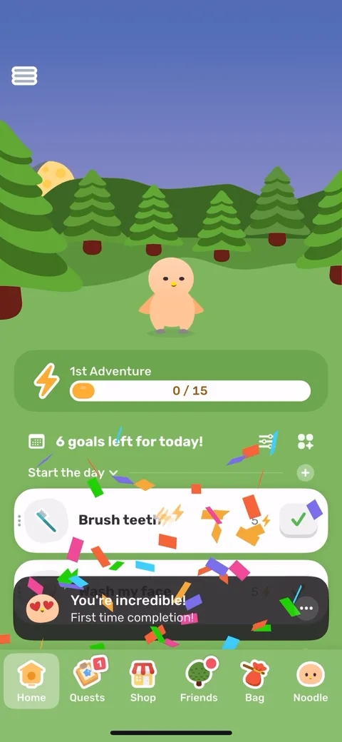 Finch onboarding screen 66
