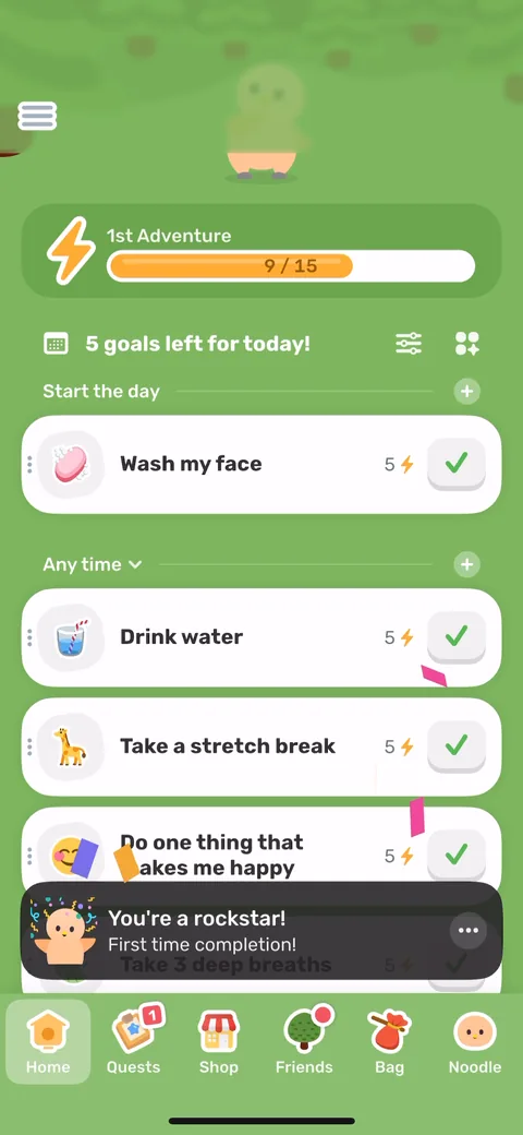 Finch onboarding screen 67