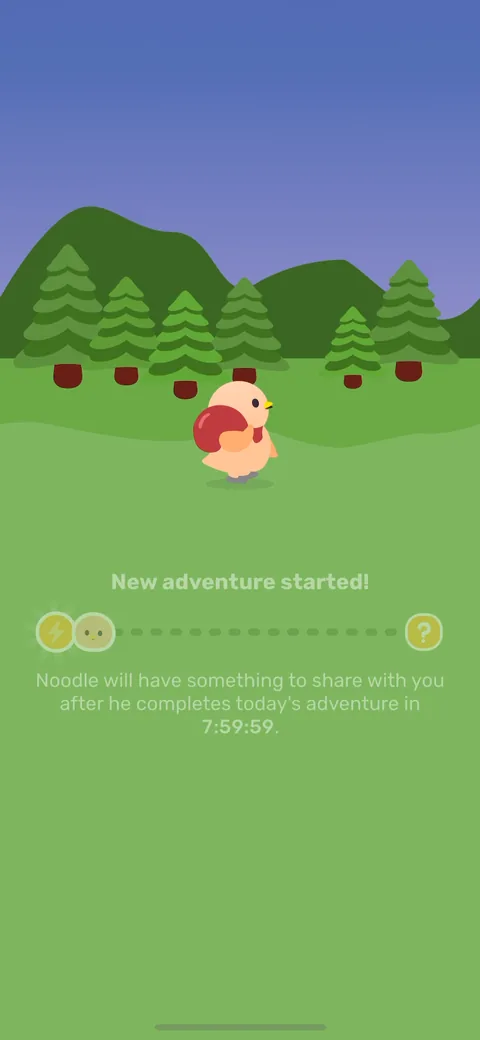 Finch onboarding screen 70