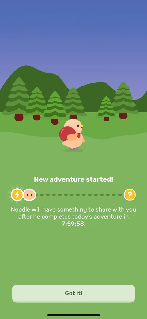 Finch onboarding screen 71