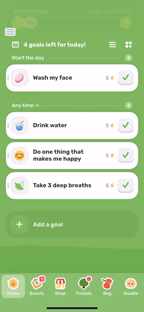 Finch onboarding screen 74
