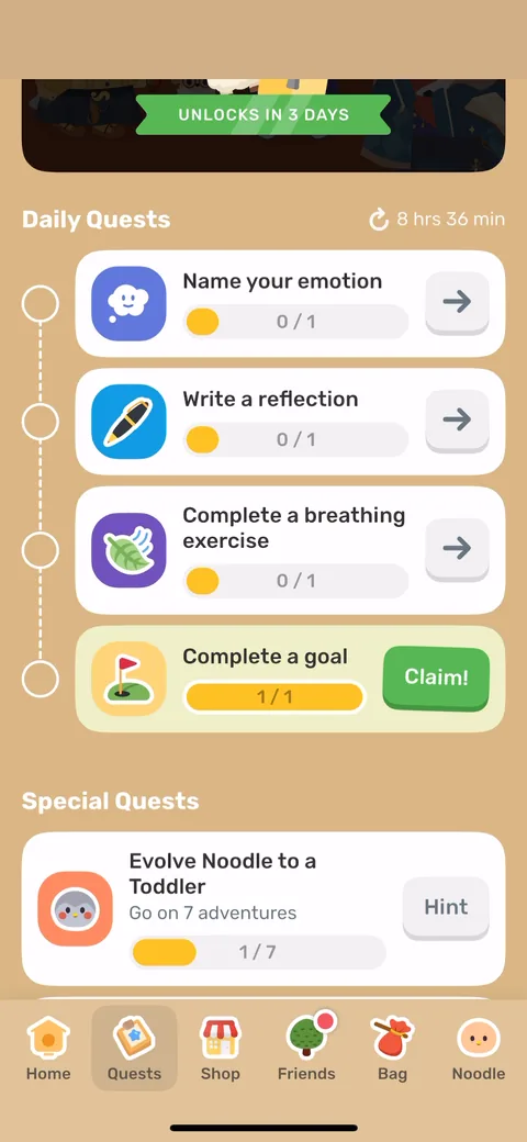 Finch onboarding screen 80
