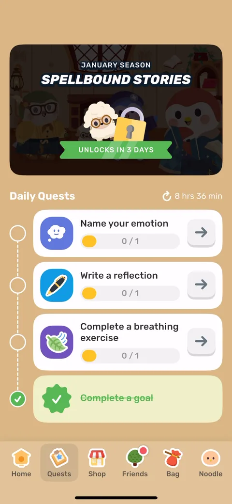 Finch onboarding screen 84