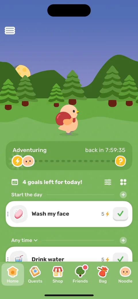 Finch onboarding screen 87
