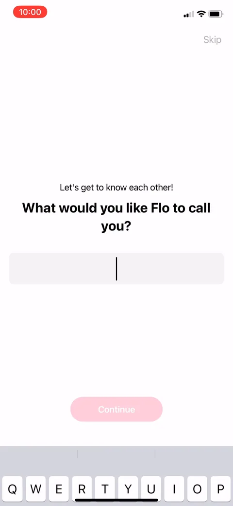 Flo onboarding screen 3