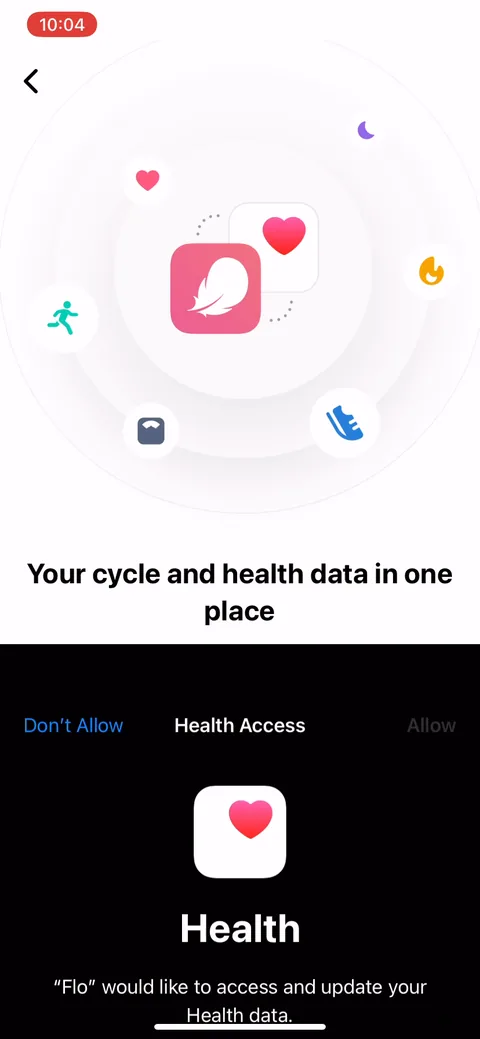 Flo onboarding screen 114