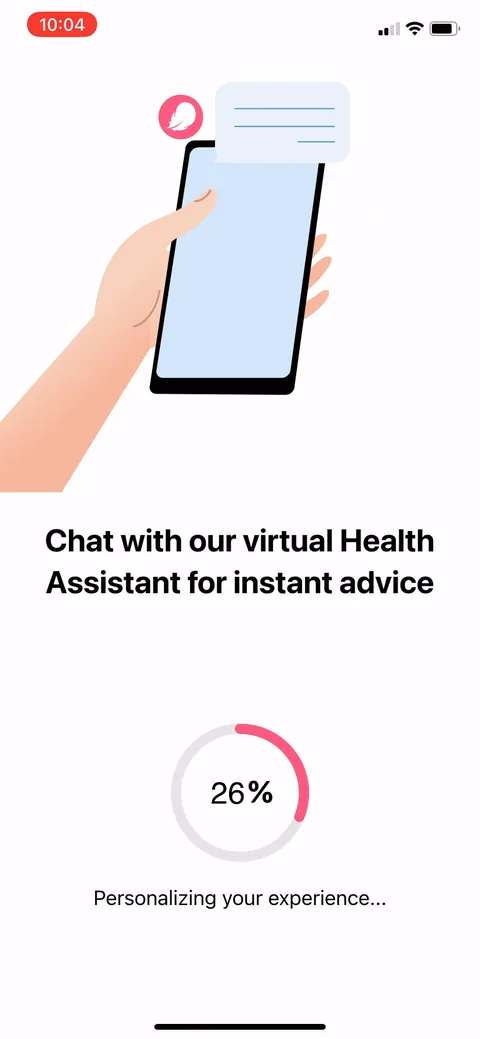 Flo onboarding screen 118