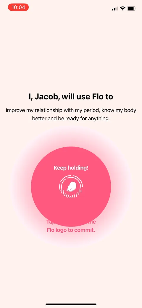 Flo onboarding screen 131