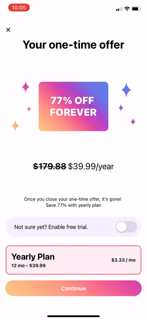 Flo onboarding screen 141