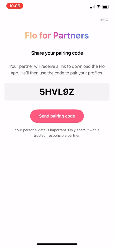 Flo onboarding screen 145