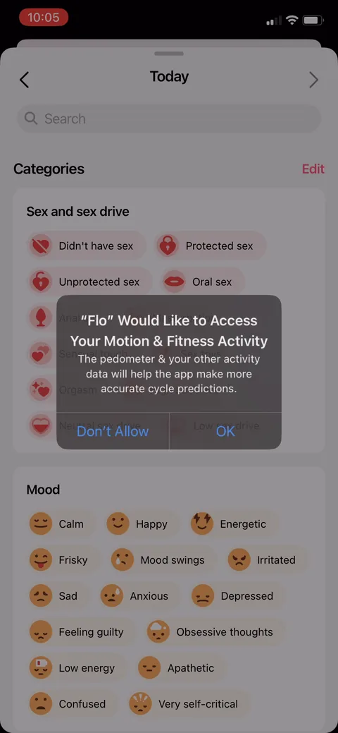 Flo onboarding screen 152