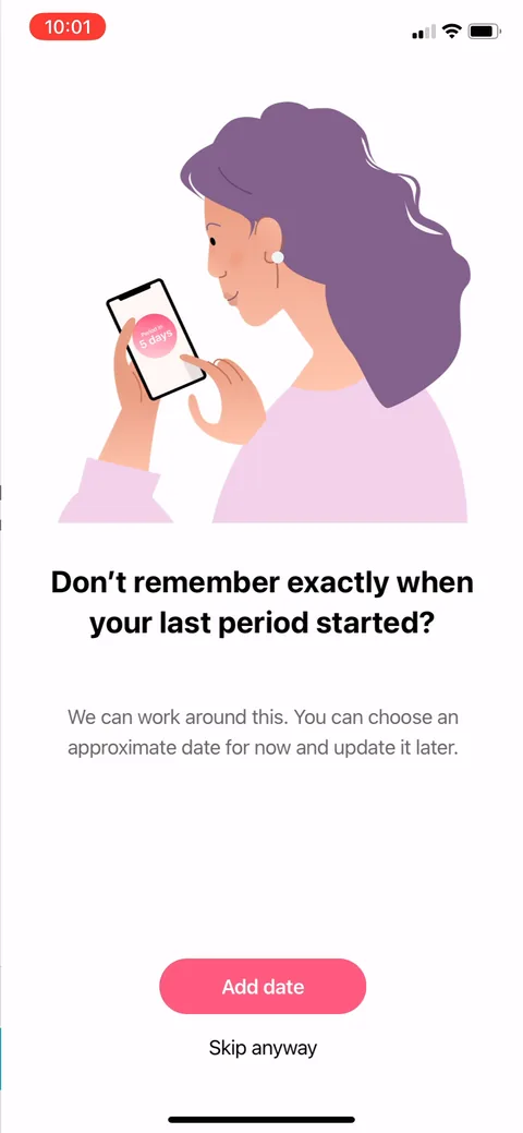 Flo onboarding screen 33