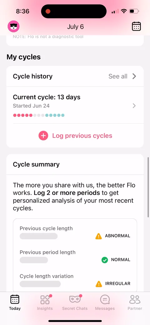 Flo onboarding screen 111