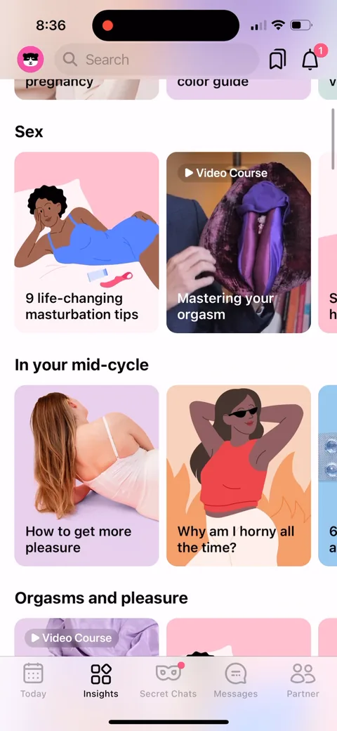 Flo onboarding screen 121
