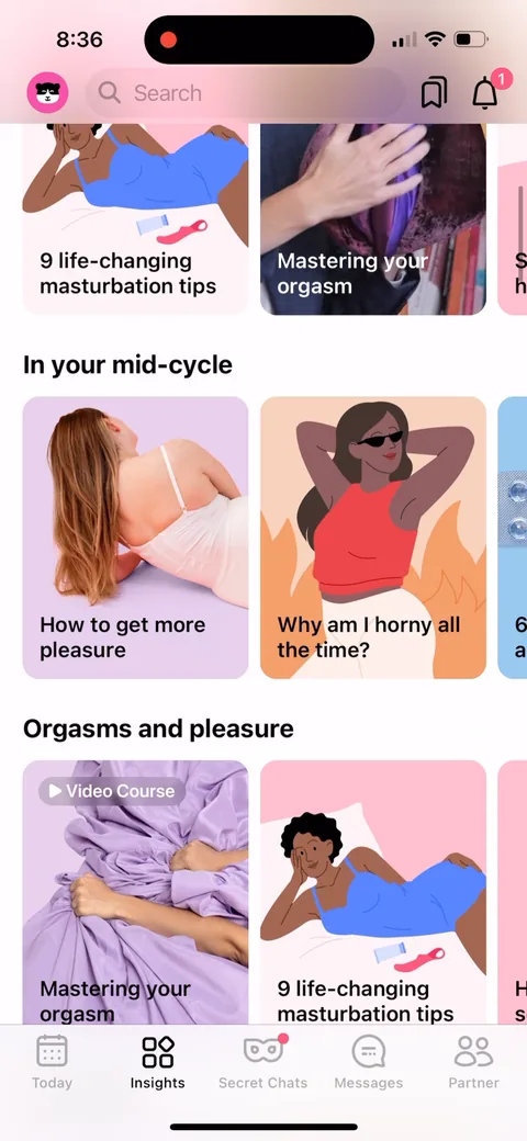 Flo onboarding screen 122
