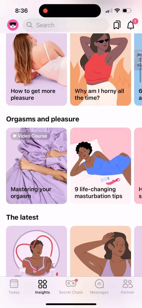Flo onboarding screen 124