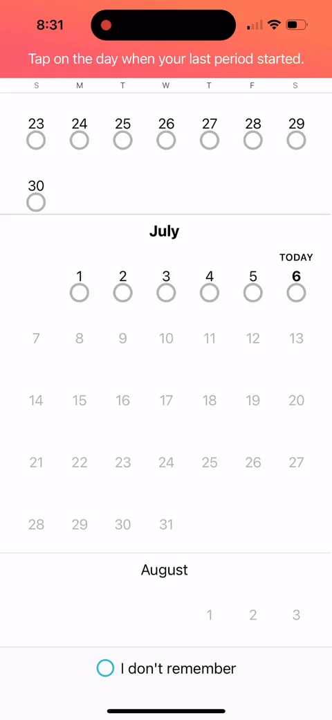 Flo onboarding screen 30