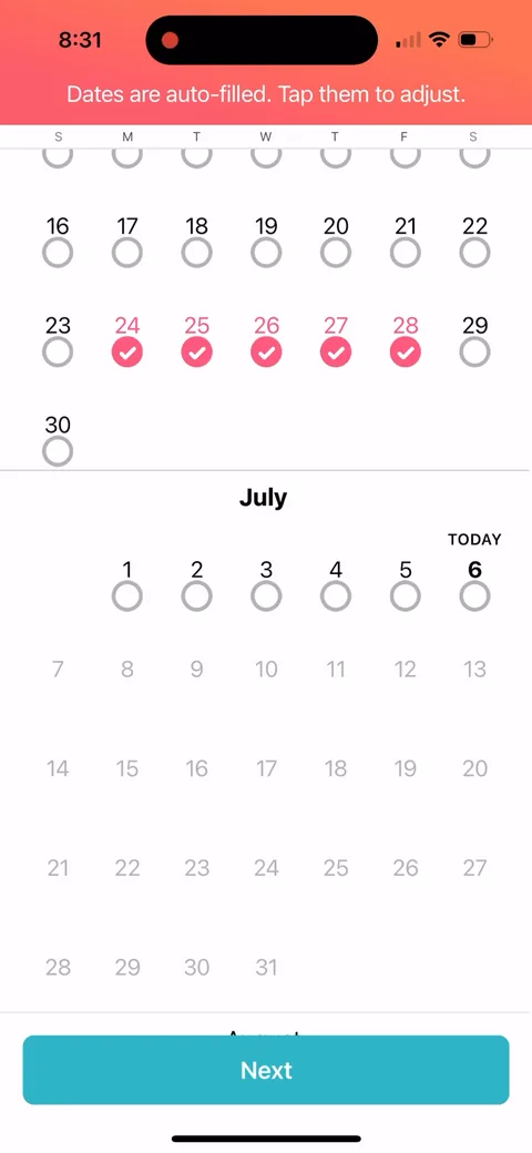 Flo onboarding screen 31