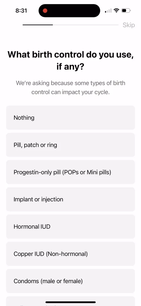Flo onboarding screen 32