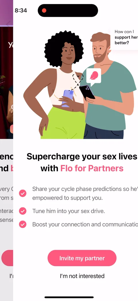 Flo onboarding screen 68: 