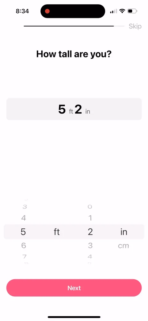 Flo onboarding screen 70