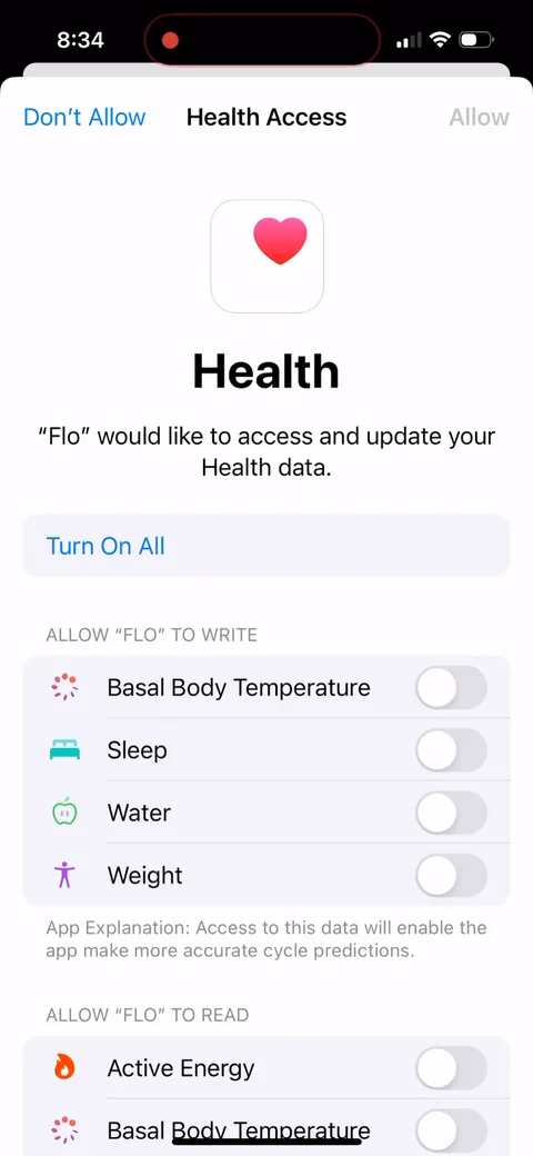 Flo onboarding screen 73