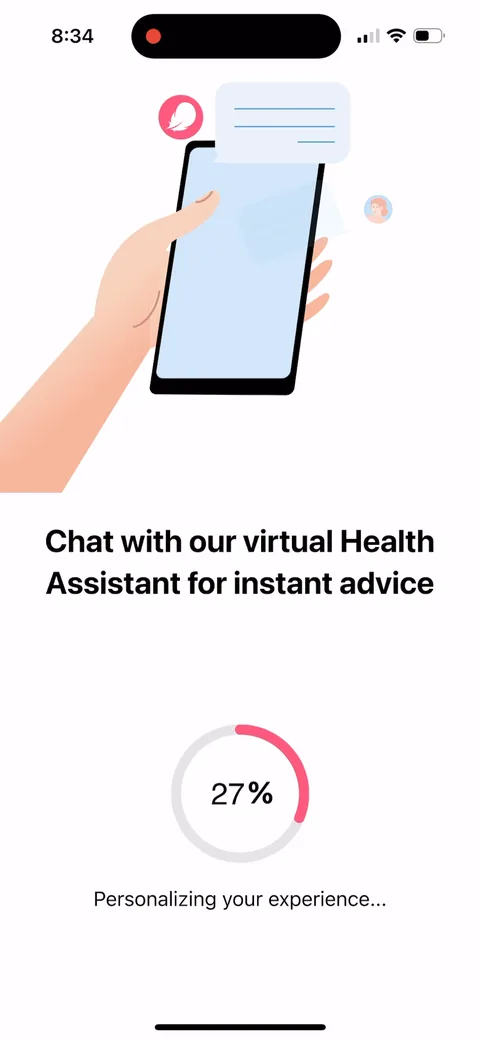 Flo onboarding screen 77