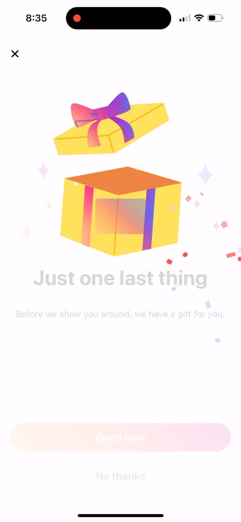 Flo onboarding screen 92