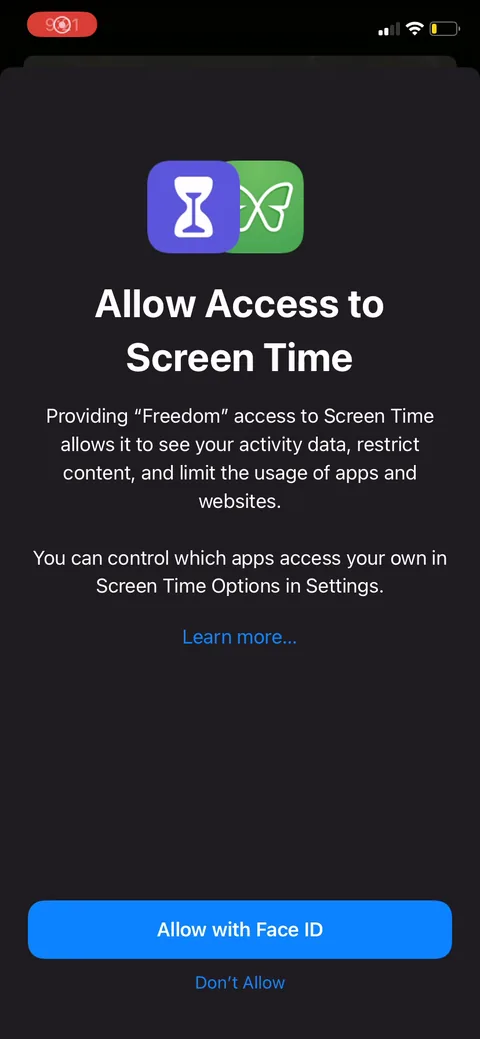 Freedom onboarding screen 11
