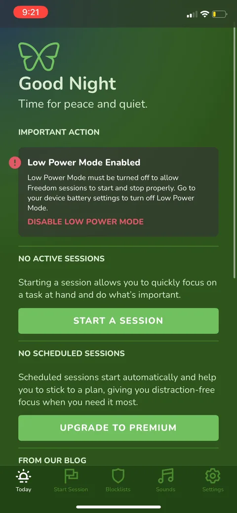 Freedom onboarding screen 18
