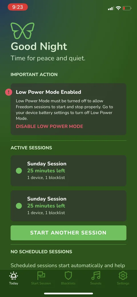 Freedom onboarding screen 45