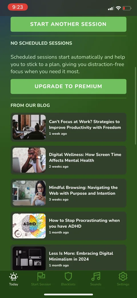 Freedom onboarding screen 46