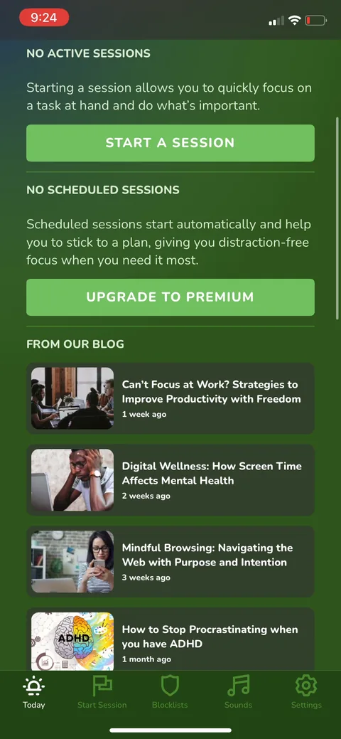 Freedom onboarding screen 60