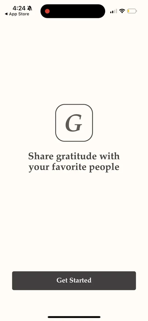 Gratitudeplus onboarding screen 2