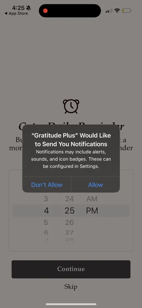 Gratitudeplus onboarding screen 8