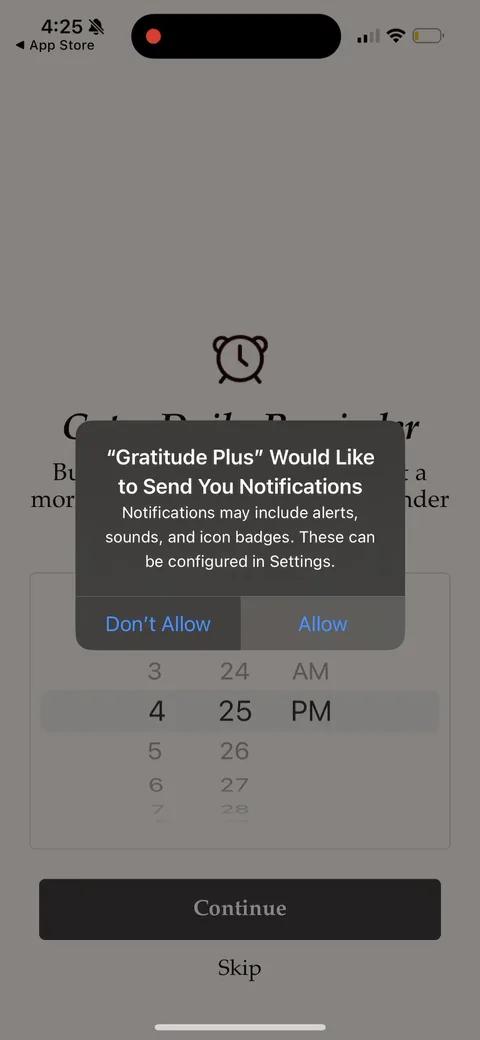 Gratitudeplus onboarding screen 9