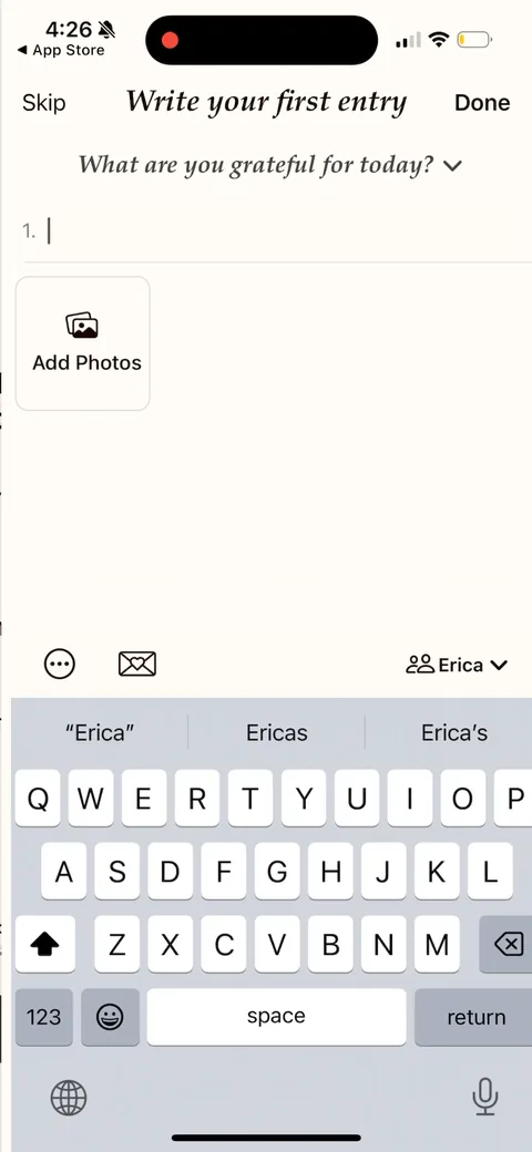 Gratitudeplus onboarding screen 20