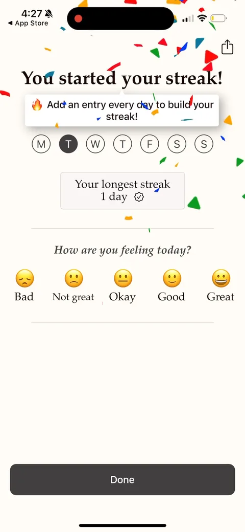Gratitudeplus onboarding screen 25