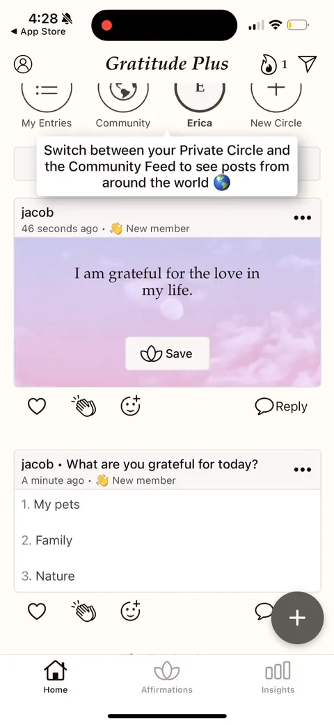 Gratitudeplus onboarding screen 39