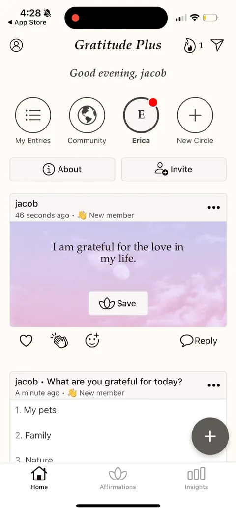Gratitudeplus onboarding screen 59