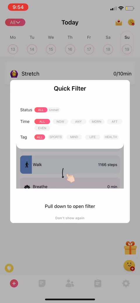 Habit Tracker onboarding screen 16