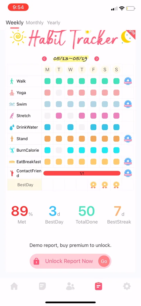 Habit Tracker onboarding screen 22