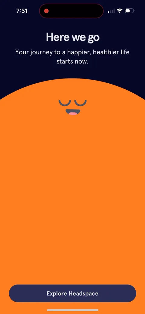 Headspace onboarding screen 23
