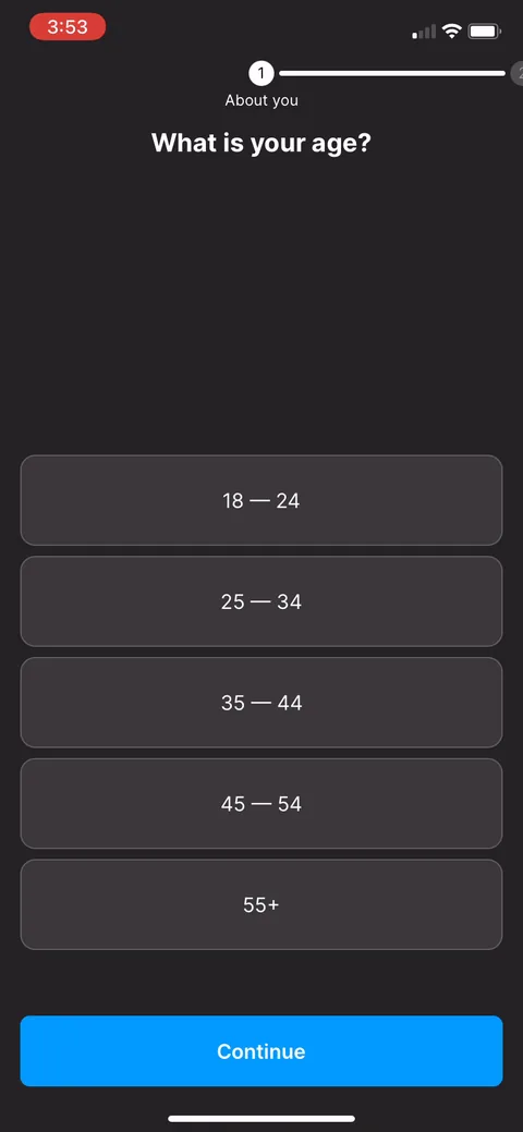 Headway onboarding screen 16