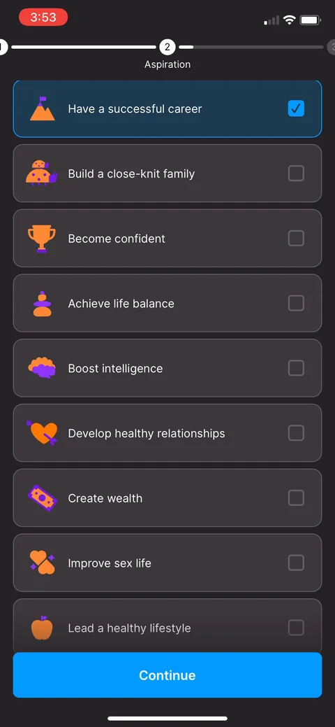 Headway onboarding screen 18